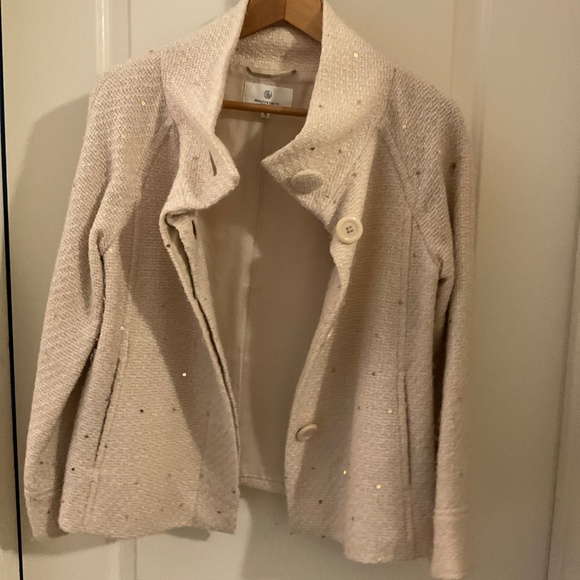 Women Coat, Small, Cream, Japanese Brand United Arrows - Picture 3 of 14